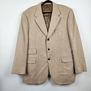 TREA Loro Piana Fabric Wool Cashmere blend Men's Coat Size IT 56 US 46